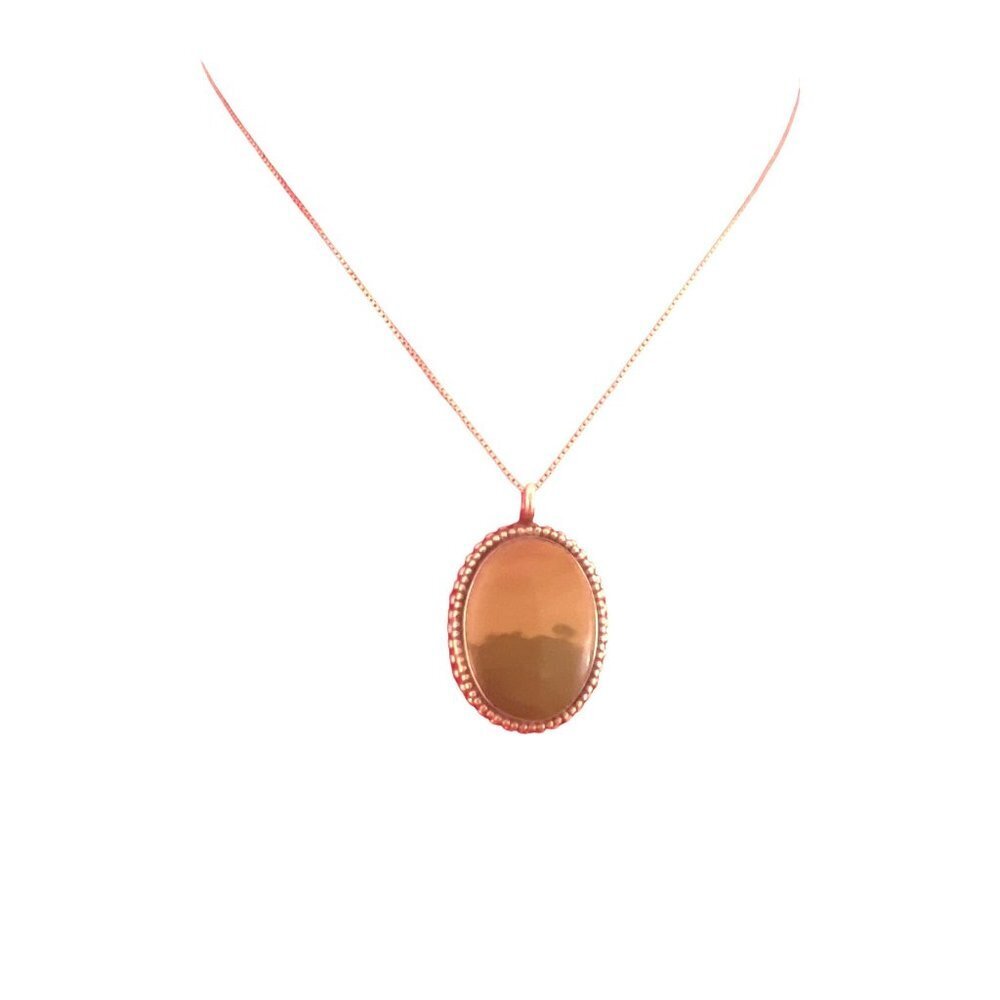 Vintage Sterling Picture Landscape Agate Tree Pendant Necklace Signed Handmade